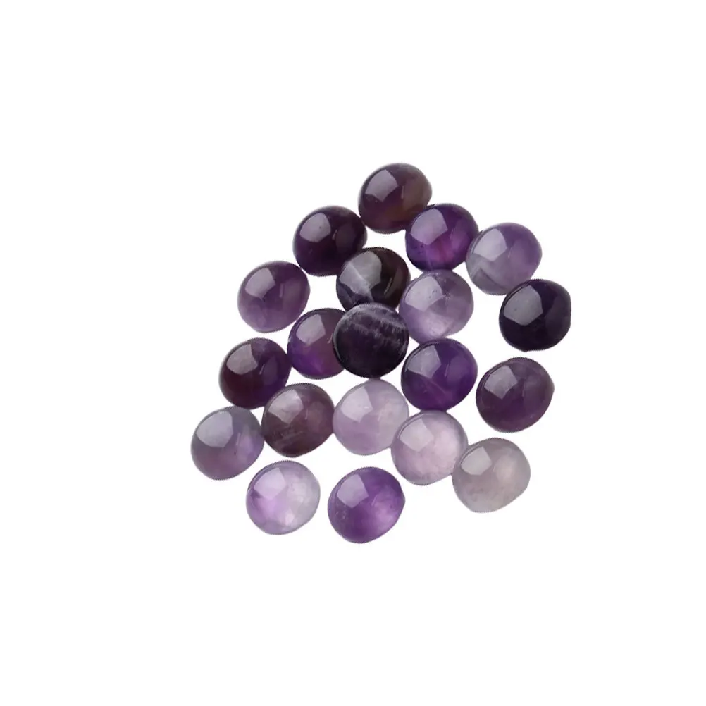 20 pz 0.4 Cm Cabochon In Vetro Della Pietra Preziosa Viola Gioielli di Cristallo Forniture Artigianali Per Fai Da Te Orecchino Gemello Decor Accessori