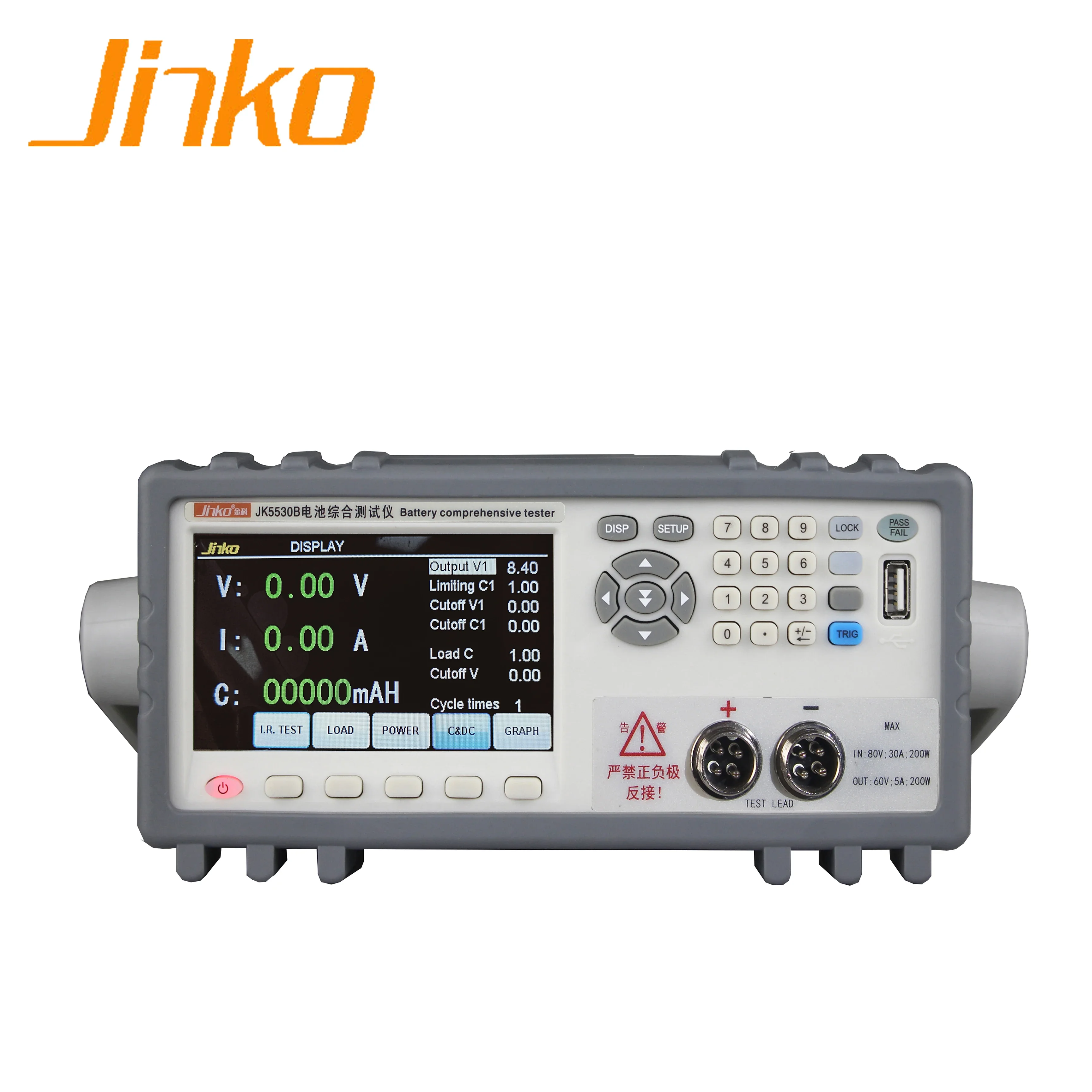 Jinko factory JK5530B  Battery comprehensive tester battery charge&discharge capacity tester 0-60v battery tester