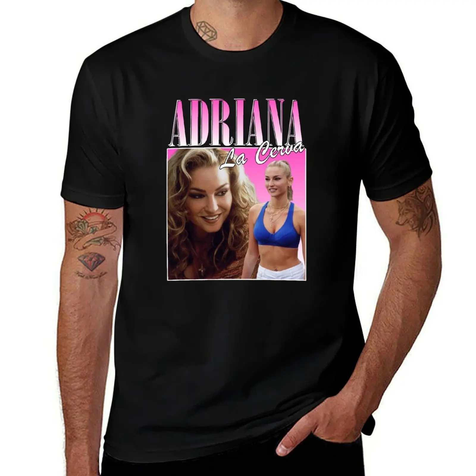 

Adriana La Cerva Retro Design Sopranos T-Shirt man t shirt cotton high quality essential t shirt T-Shirt