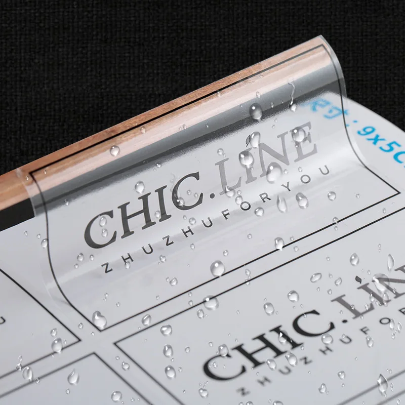 Waterproof transparent stickers, transparent labels, PVC refrigerator signs, custom stickers, cosmetic stickers, self-adhesive c