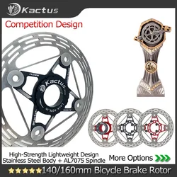 KACTUS Ultralight Bicycle Disc Brake Rotor 140/160mm Center Lock Thicken AL7505 Fast Cooling Disc Float Brake for Road MTB EBike