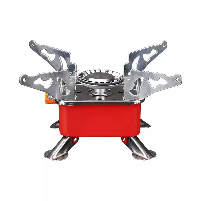 Mini Folding Portable Cassette Gas Stove Square Burner For Outdoor Camping BBQ Hot Pot Household Cooking