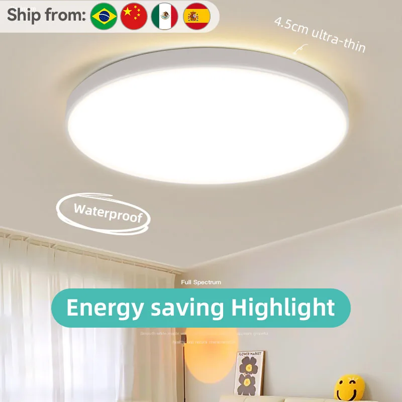 

LED Ceiling Lamp Chandelier 3-color changeable Panel Lamp Living Room Ceiling Light Indoor Lighting for Bedroom Kitchen Luminair