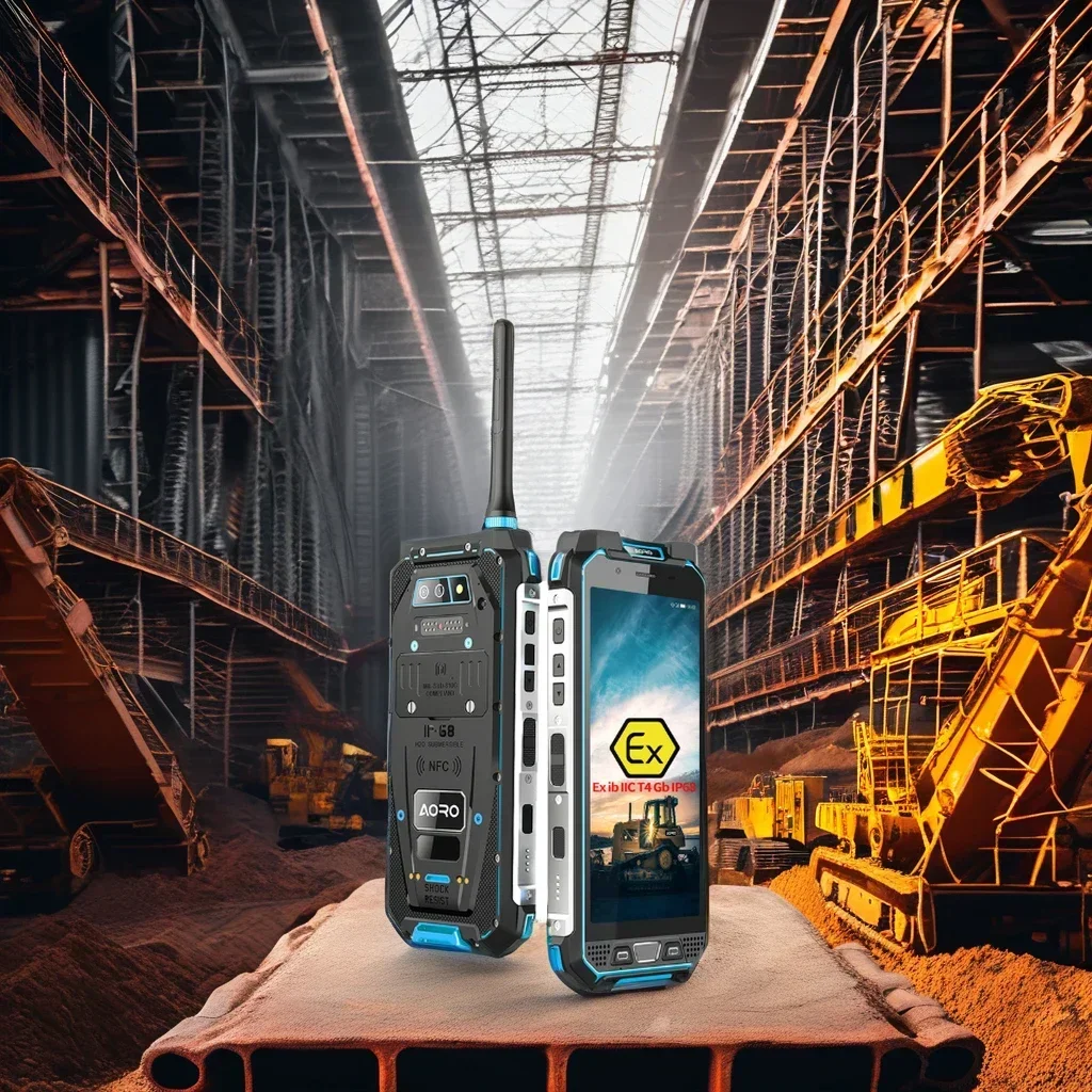 Touch Screen Atex Gps Mobile Phone Intrinsically Safe ATEX Zone 1/21 LTE Explosion Proof Telephone Ip68 Smartphone