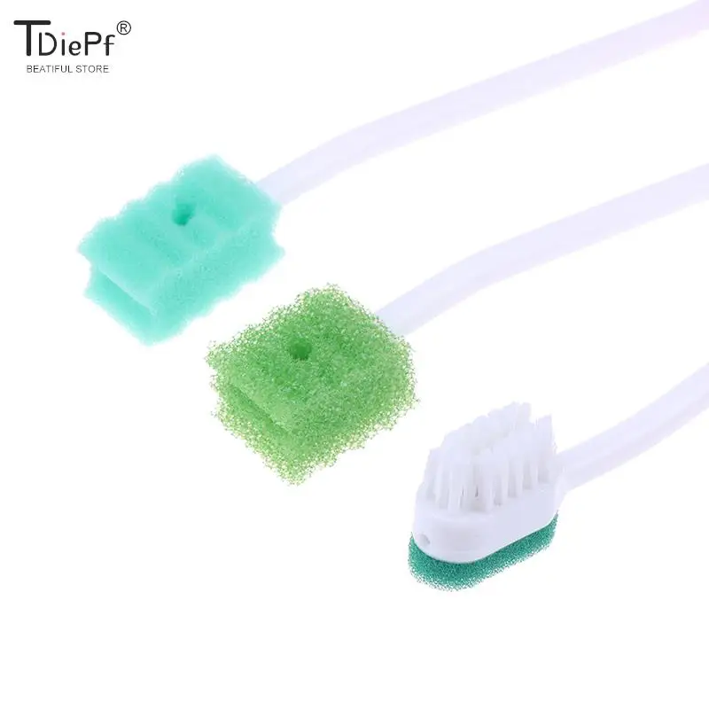 Disposable Medical Sponge Toothbrush ICU Suction Swab Oral Care Single Use Suction Toothbrush System Oral Hygiene Green Head