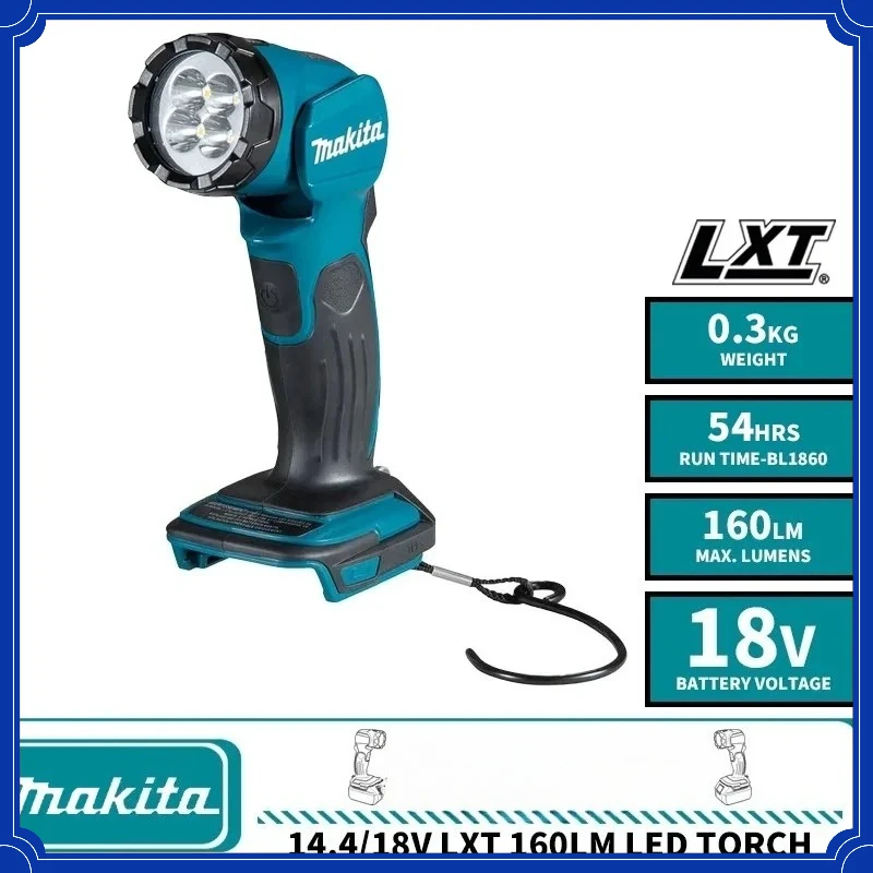 

Makita Cordless LED Flashlight Outdoor Handheld Spotlight Rechargeable Lanterns Jobsite Work Light For 18V Battery(No Battery)