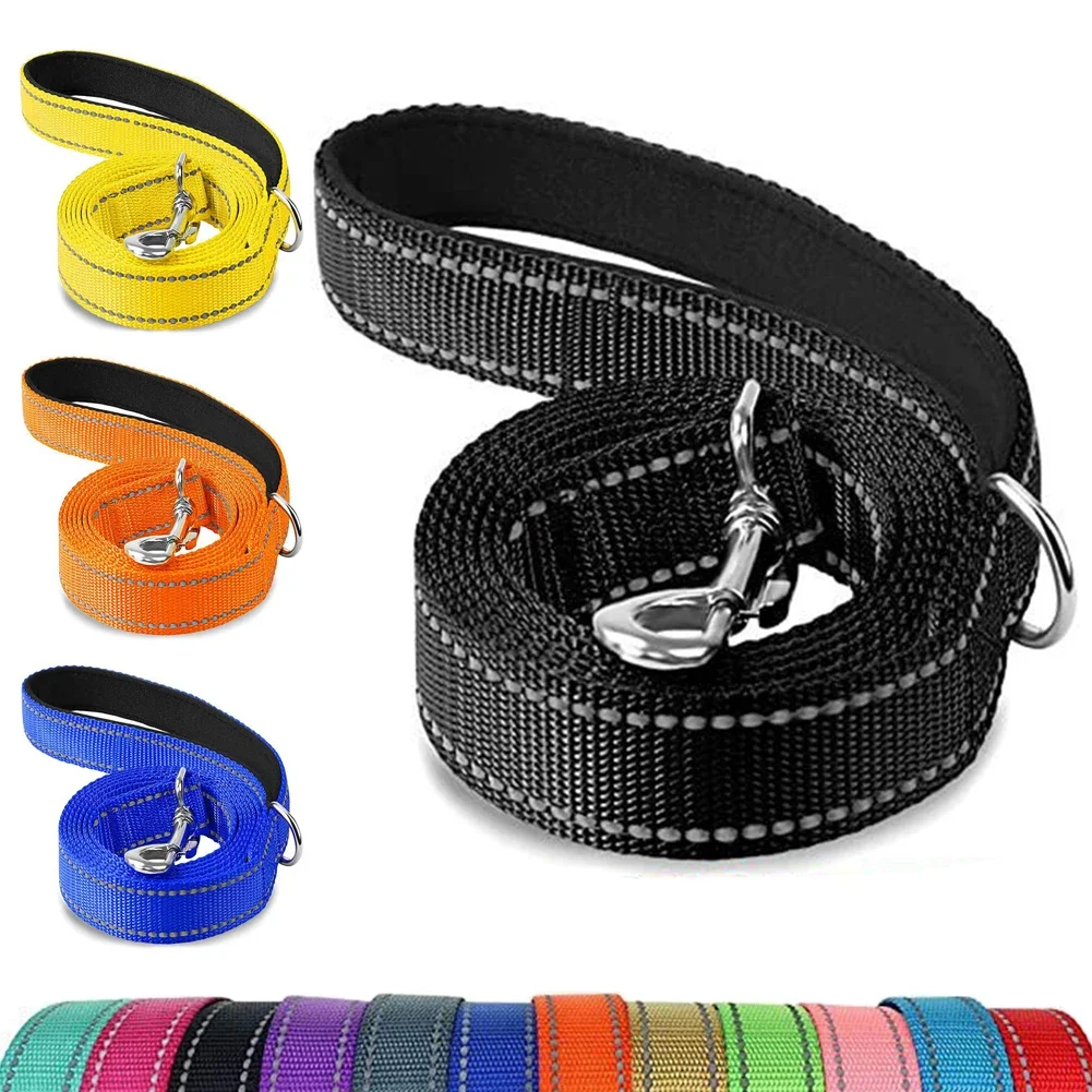 1.5/1.8m Guard Rope Pet Walking Training Leash Cats Dogs Harness Collar Lead Strap Night Reflection Dog Pet Towing Rope