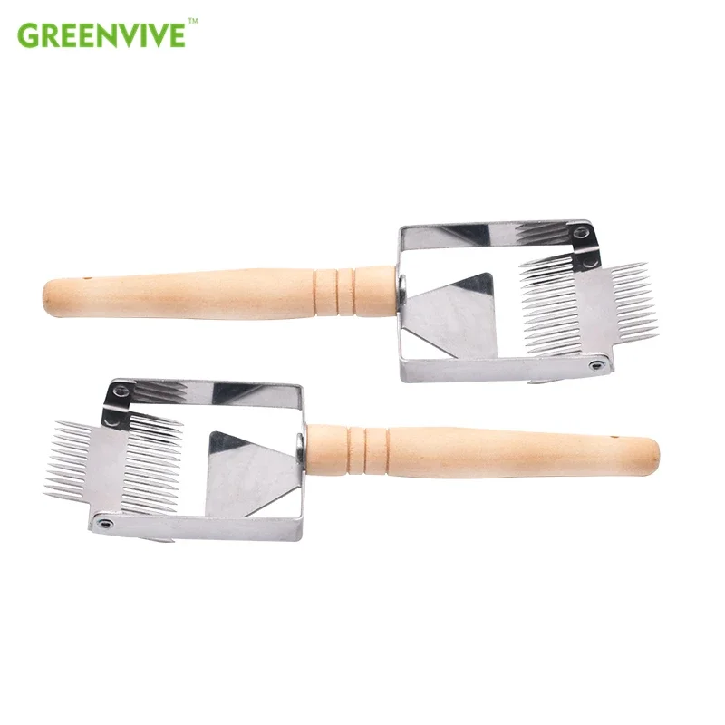 

Beehive Honey Cutter Uncapping Scraper Double Needle Bee Hive Honeycomb Scraper Equipment Uncapping Fork Shovel Beekeeping Tools