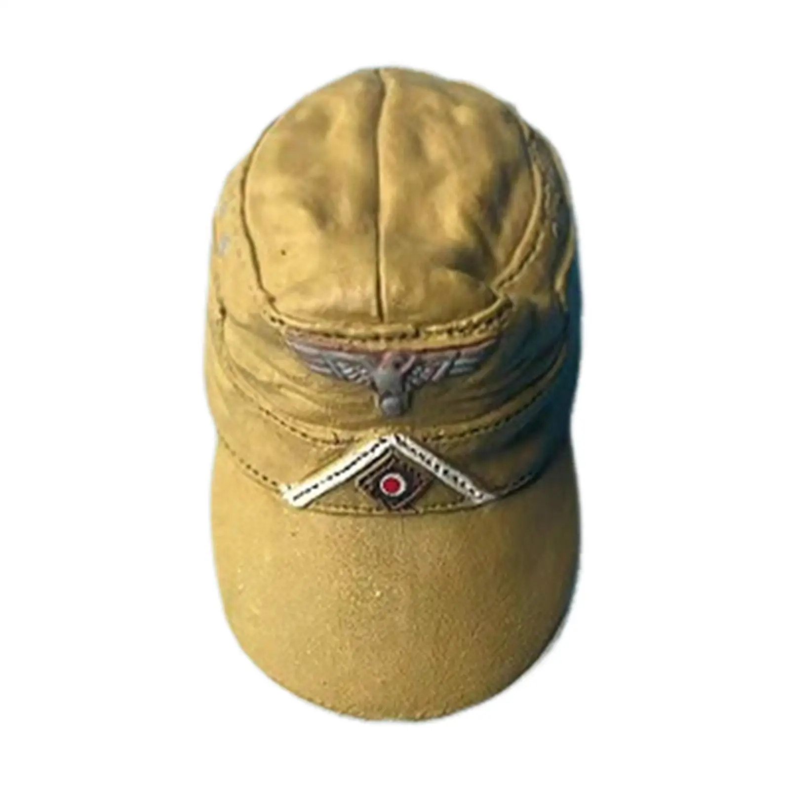 1:6 Scale Men's Embroidered Cap Headgear Role Play Dolls Dress up Accessory