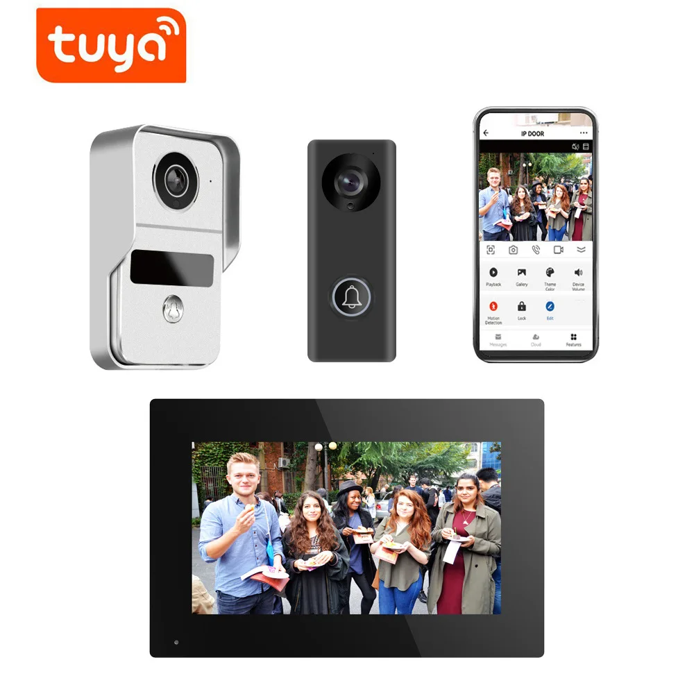 Doodle Smart 1080P Network Video Doorbell WIFI Wireless Network 2V1 Intercom Real-time Monitoring Intelligent Access Control