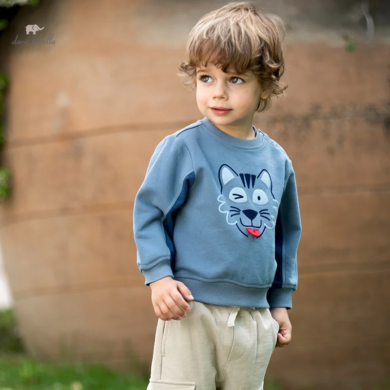 

Dave Bella Autumn Boys Baby Children Top Cotton Cool Casual Fashion Sweatshirt Cartoon Pullover Outdoor Party DB3236673