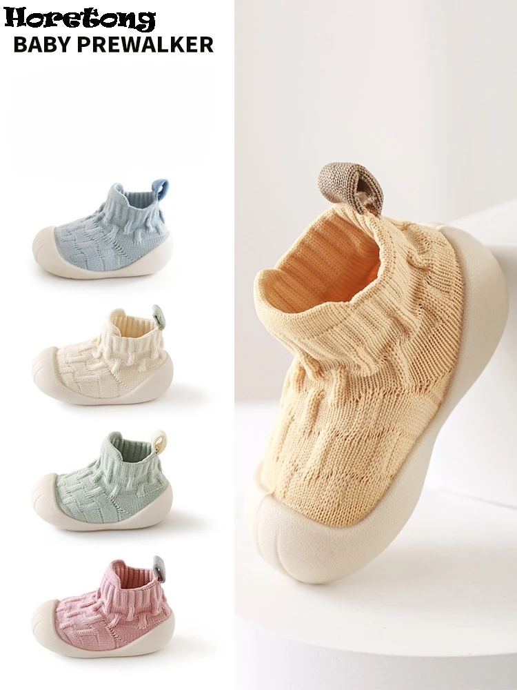 

Детская прогулочная обувь на мягкой подошве, противоскользящая детская дышащая обувь Prewalker, весенне-осенняя удобная спортивная обувь для мальчиков и девочек