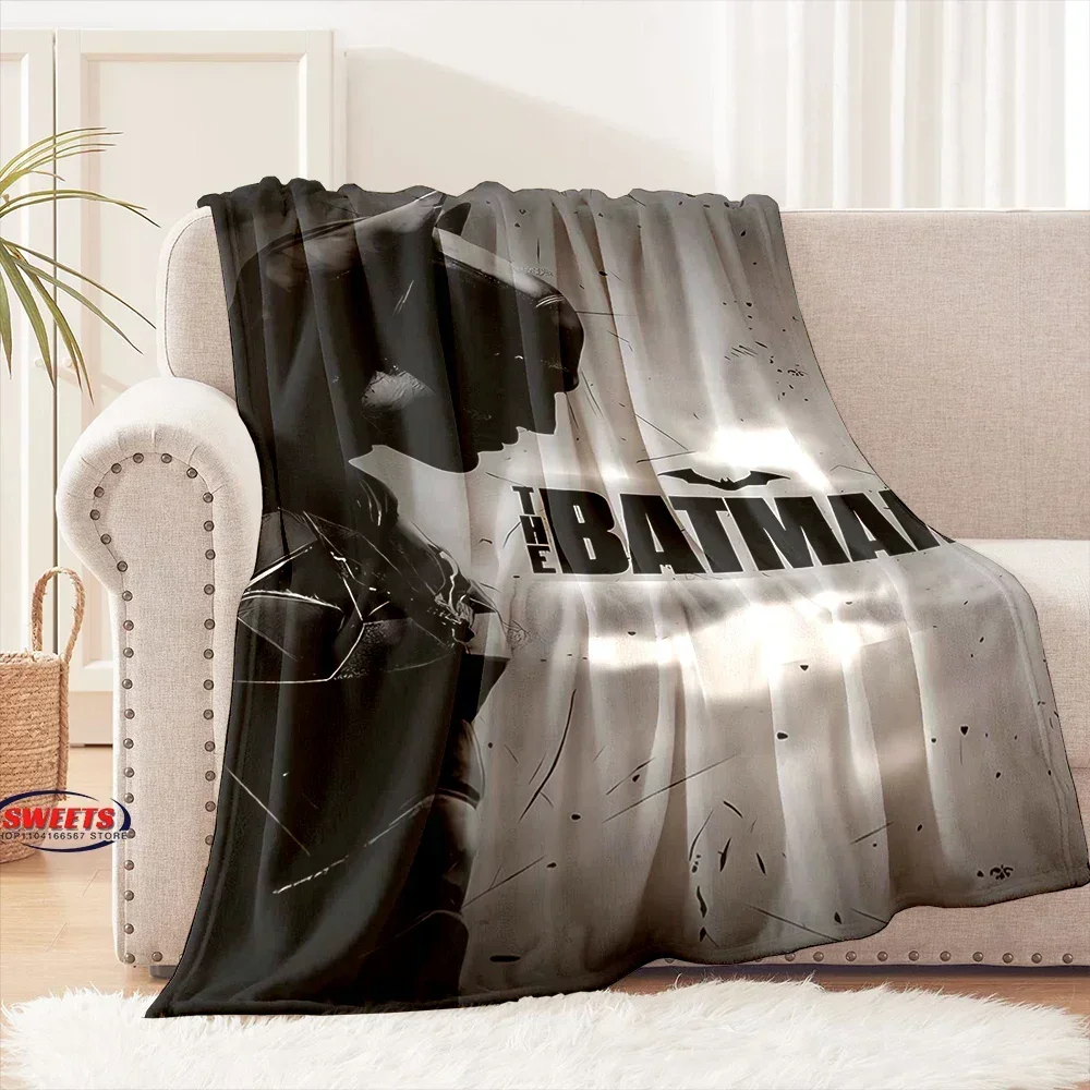 ¡Nueva llegada! Manta de Batman de 6 tamaños DC, funda para sofá cama, colcha suave y esponjosa para las cuatro estaciones, manta de franela, regalo para siesta y ocio al aire libre