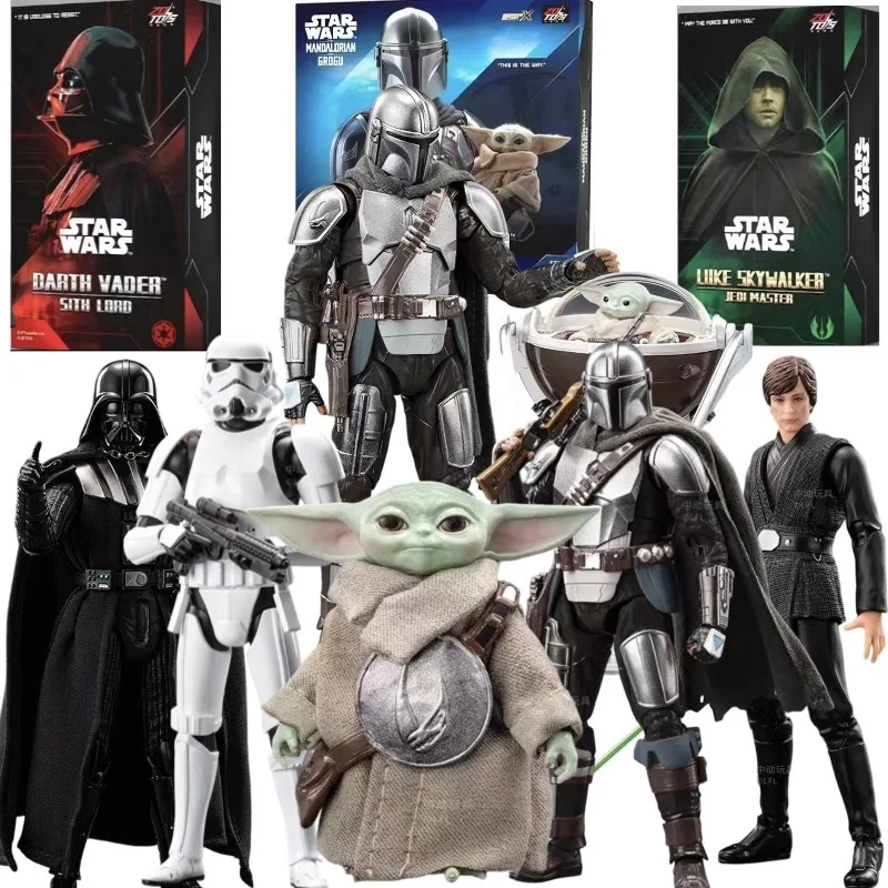 zt-toys-action-figure-di-din-djarin-mandaloriano-darth-vader-stormtrooper-modelli-anime-di-star-wars-grogu-giocattoli-di-luke-skywalker