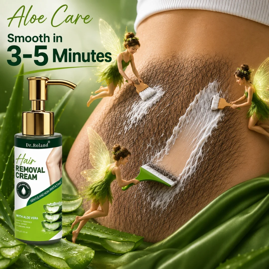 Ultra-Clean Hair Removal Cream Aloe Vera Gentle Non-Irritating Remove Stubborn Short Hair Residue-Free Smooth For All Body Parts