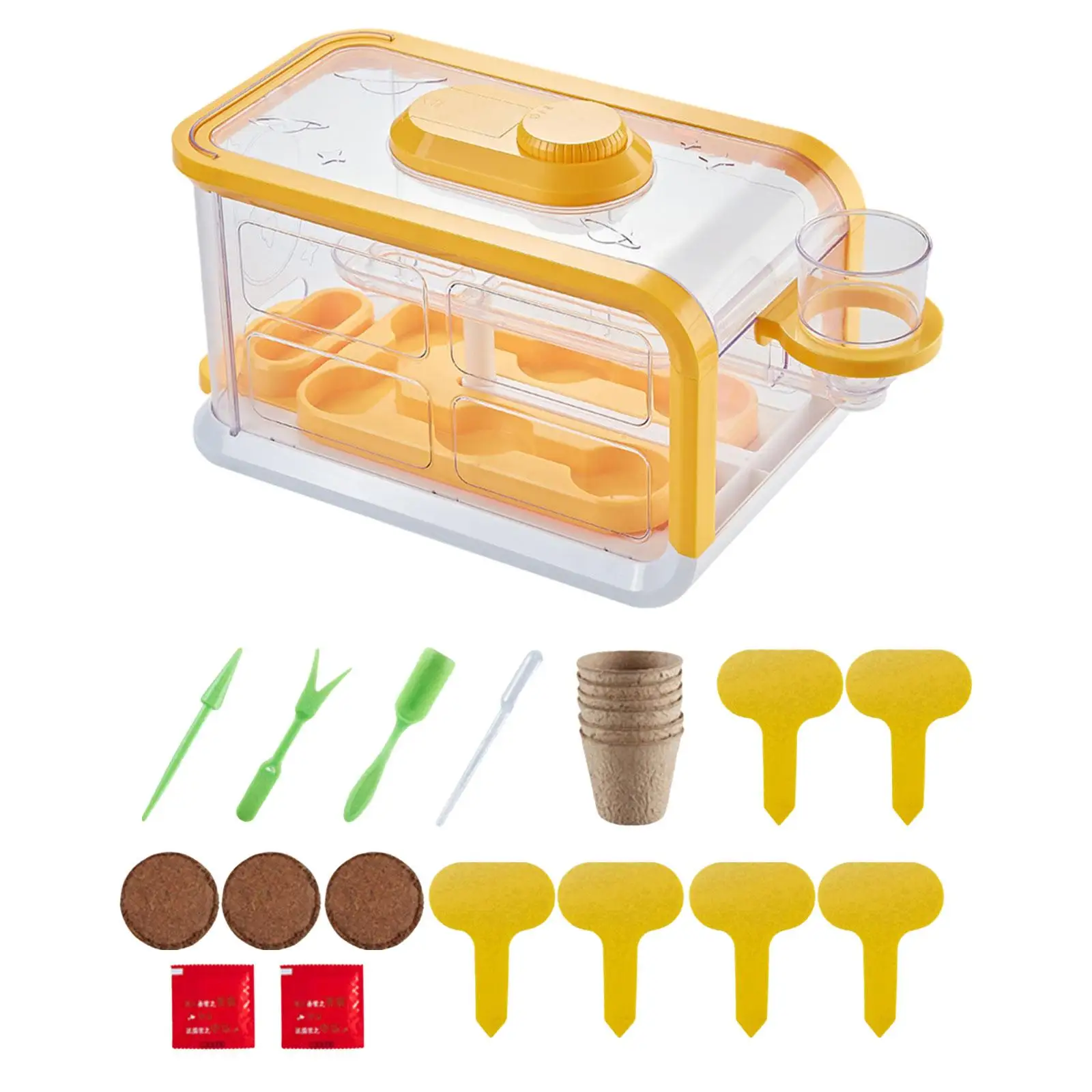 Plant Starter Trays for Indoor Gardening Seed Germination Nursery Growing Kit Reusable Plastic Seedling Starter Cells