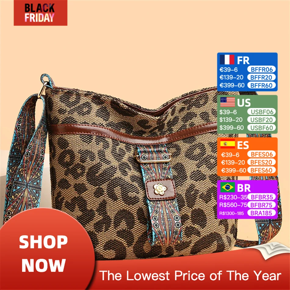 2024 Autumn Winter New Large-capacity Senior Women Bag Fashion Printing Popular Leopard Print Multifunctional Bags for Women Sac