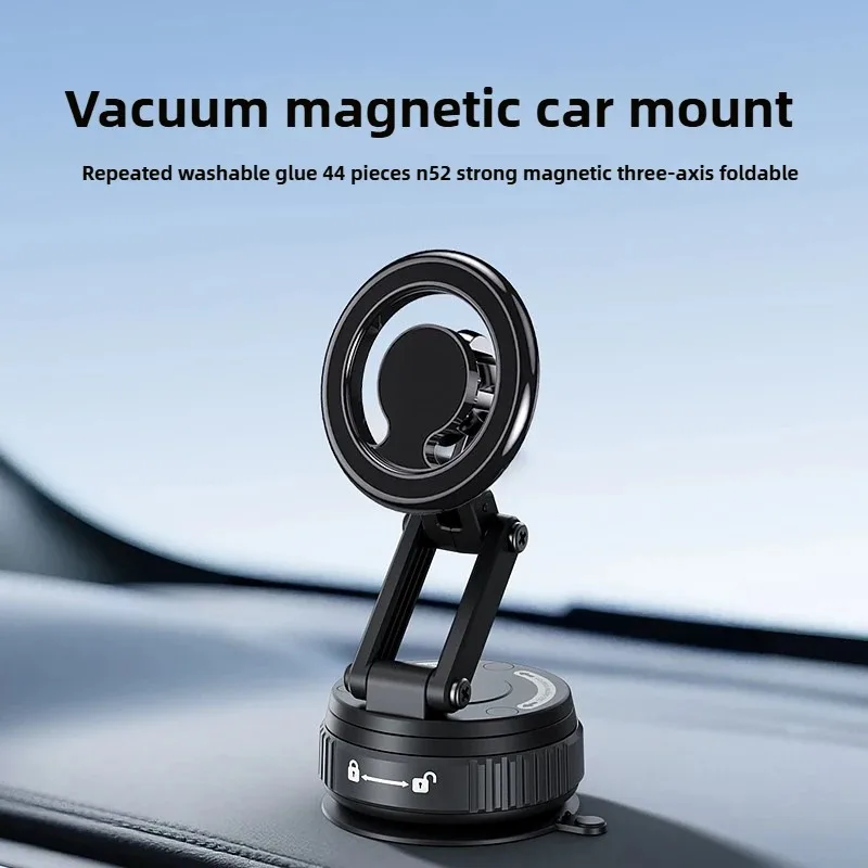 

Rotation Adjustable Magnetic Phone Holder Zinc Alloy Vacuum Adsorption Strong Suction Holder Universal for Car Dashboard