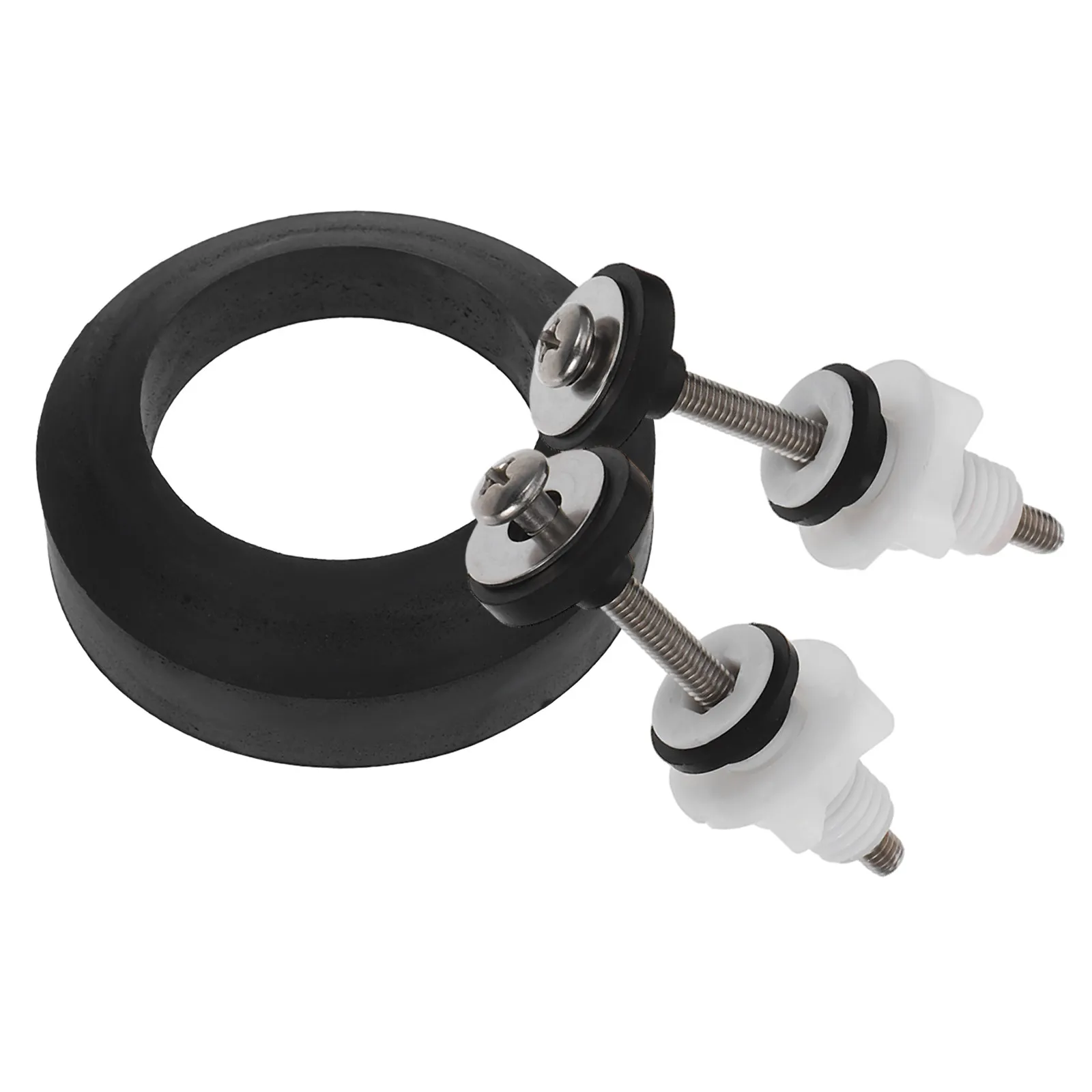 

Комплект из 1 набора болтов и прокладок для унитаза, совместимый с большинством стандартных унитазных бачков, простая установка, герметичное уплотнение, замена.