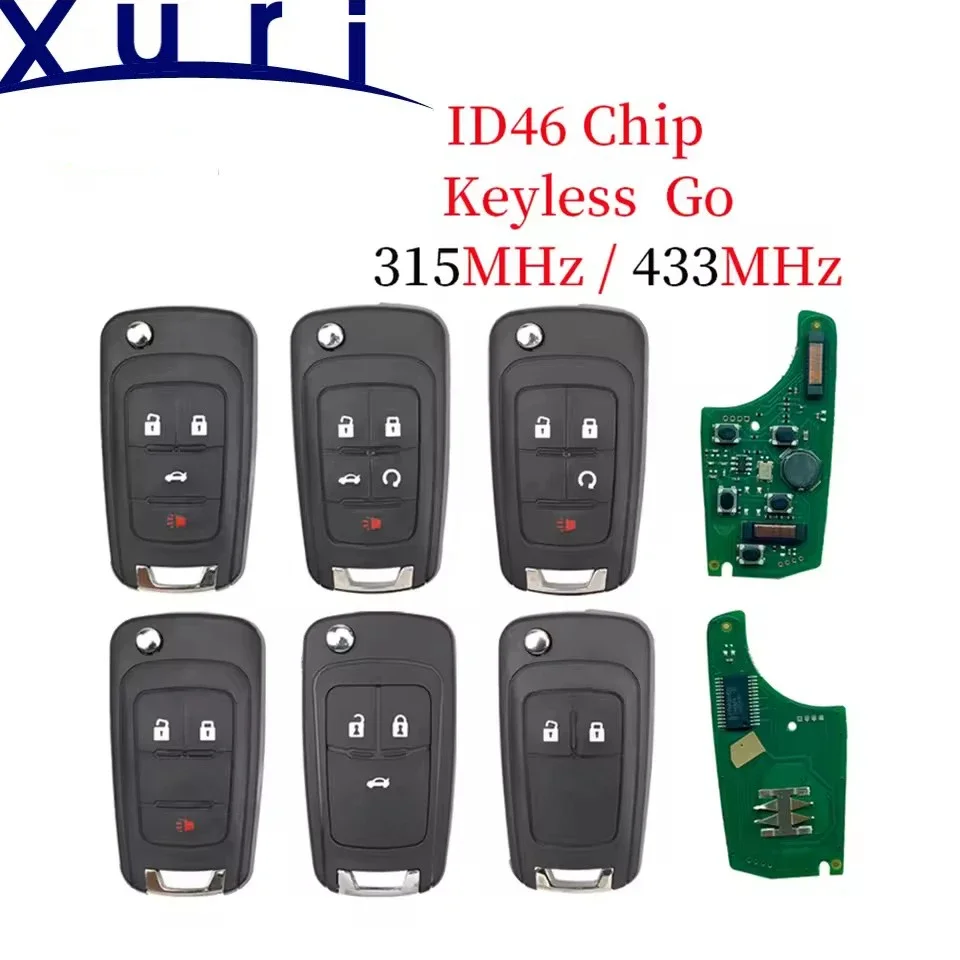 

315/433 МГц ID46 Keyless Go Smart Автомобильный дистанционный брелок для Chevrolet Cruze Aveo Orlando Trax Lacrosse Encore Regal Verano byLiberty