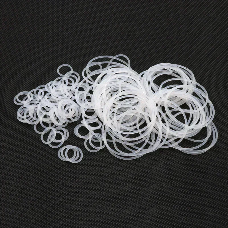 10/50Pcs White Silicon Ring Silicone O ring CS 1.5mm OD 5~80mm Food Grade Nontoxic Washer Round O Shape VMQ O Ring Seal Gaskets