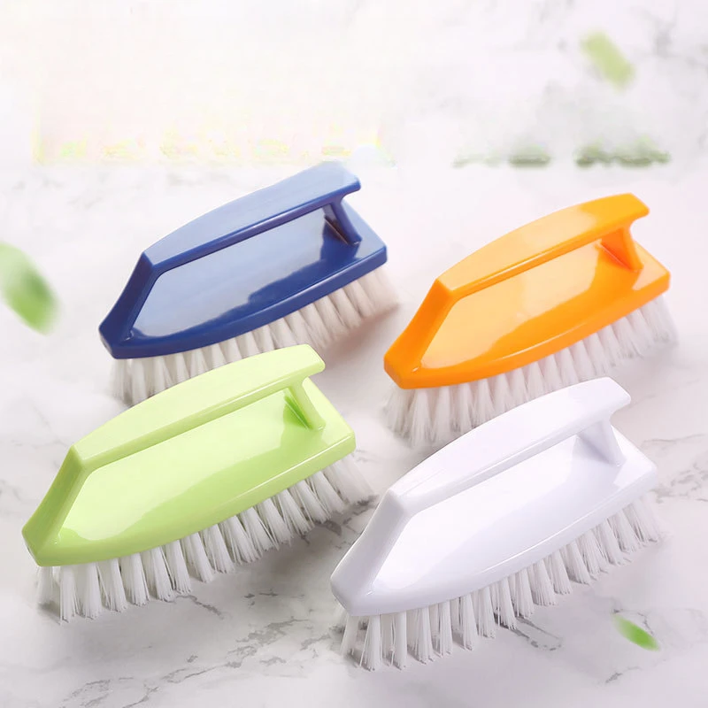 Scrubbing Brush Soft Bristle Laundry Clothes Shoes Scrub Brush Portable Plastic Hands Cleaning Brush for Kitchen Bathroom