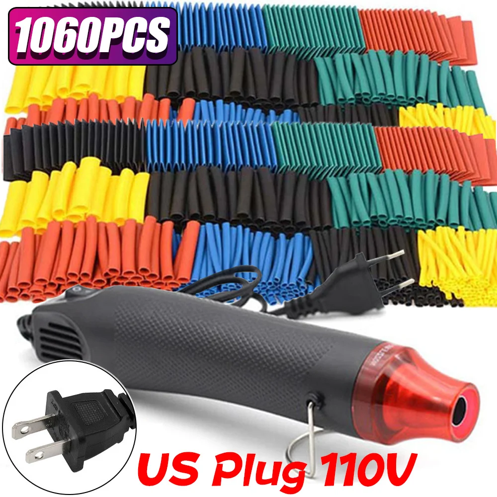 1060/530/127PCS Krimpkous kit 2:1 Krimpbare Draad Krimpfolie Draad Sluit Cover Kabel Reparatie bescherming