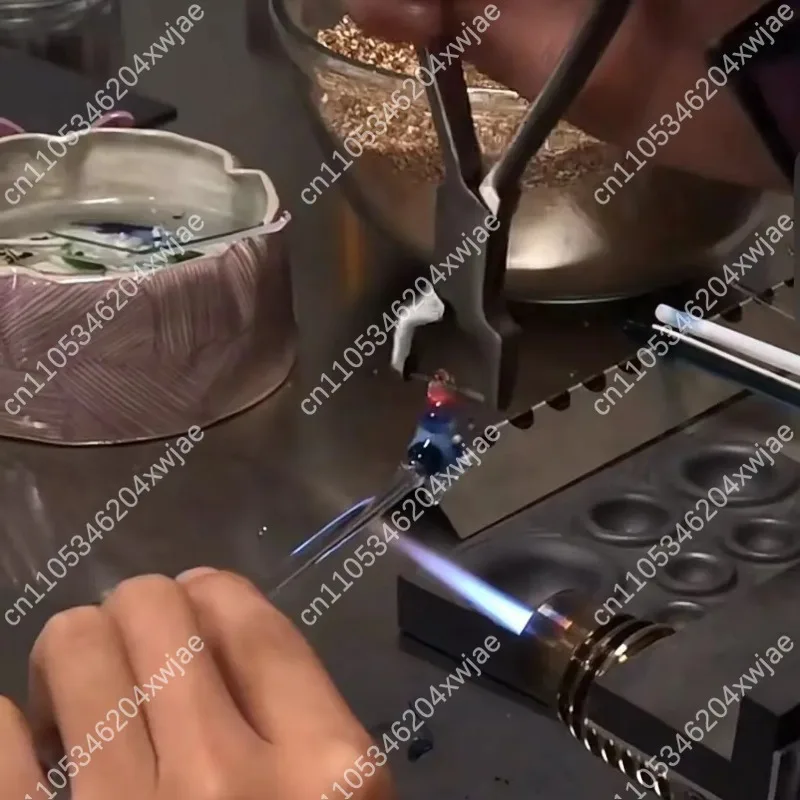 Handmade Glass Necklace Hole Punch Clip Special Drilling Tool For Glass Lampworking Craft