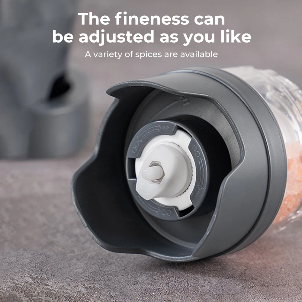 

Rechargeable Electric Pepper Grinder Set Automatic Salt and Pepper Mills Adjustable Coarseness One-Handed Operation Grinder