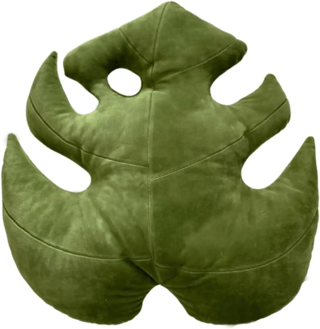 

Large Soft Monstera Leaf Plush Cushion for Couch, Bed, or Reading Nook - Nature-Inspired Decor Throw Pillow