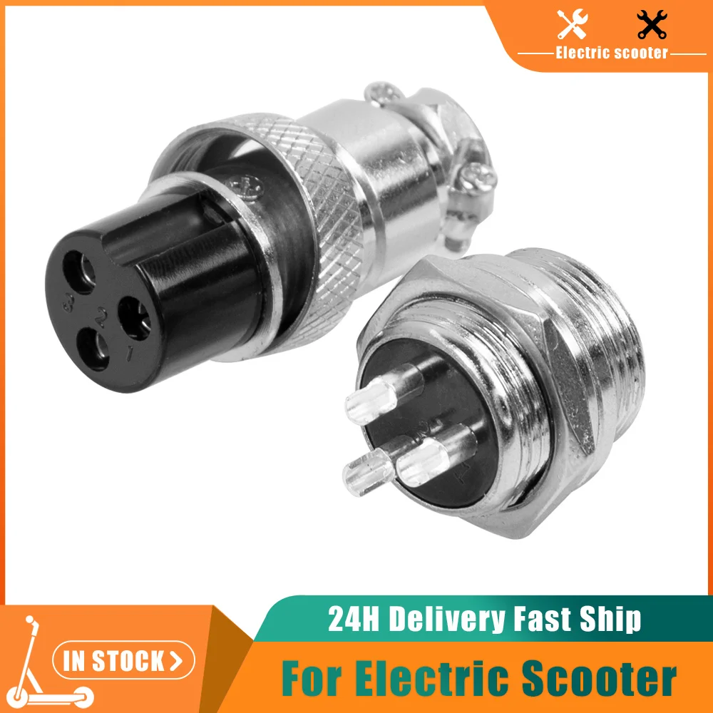 Universal Connector GX16 Butting Circular Aviation Connector Male & Female Plug 3 Pin Wire Panel Docking Connectors Plug Socket