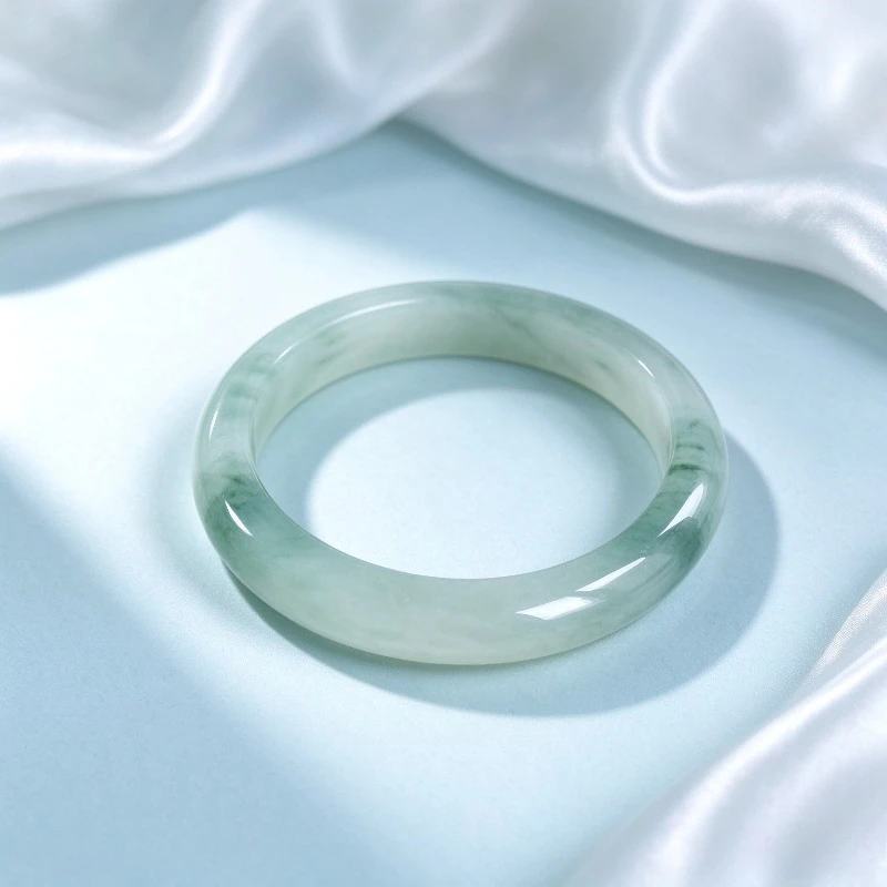 Natural Ethnic Style Tianshan Green Bracelet, Simple National Style