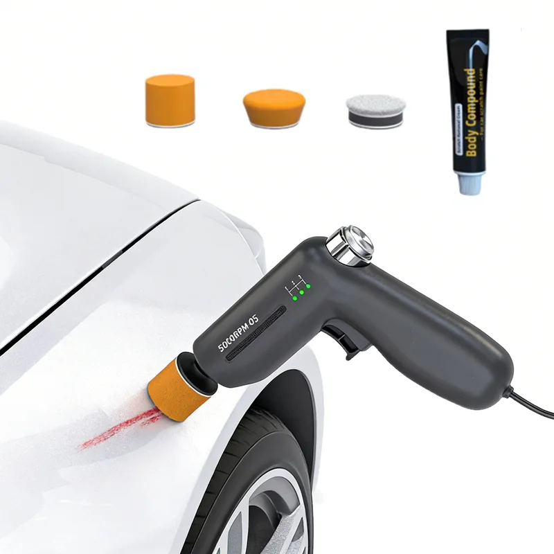 Handheld Car Polisher Wireless Electric Car Body Scratch Repair Machine Polishing Waxing Power Tool Portable Auto Beauty