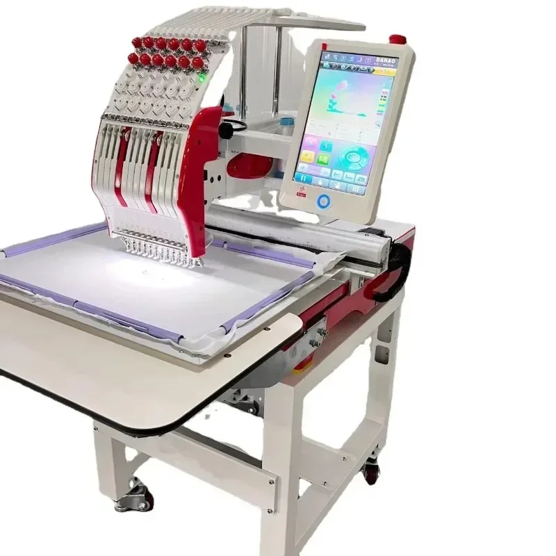 Household horse head machine, computerized embroidery machine single head 12 needles, embroidery
