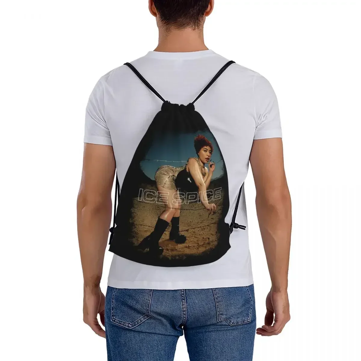 حقائب ظهر آيس سبايس متعددة الوظائف محمولة برباط، حزمة برباط، حقيبة رياضية للجيب، حقيبة كتب للسفر والمدرسة