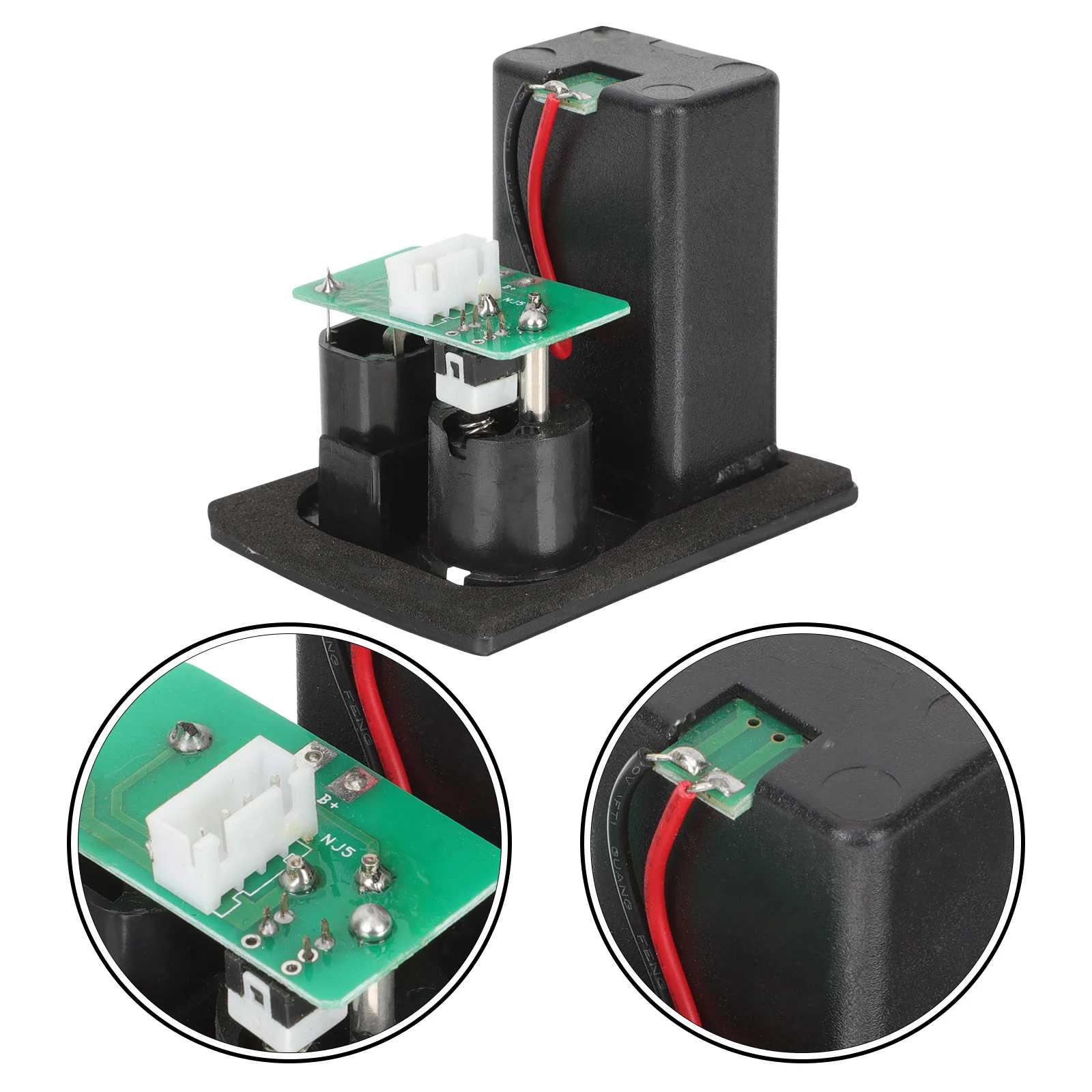 

Practical Durable Plastic Box 9V Case Holder for Guitar Bass Pickup Easy to Use Box for Guitar Pickup