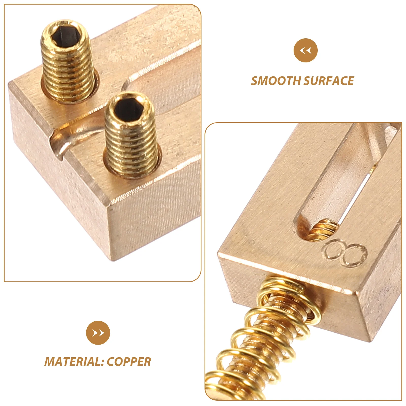 

Electric Guitar Bridge Tremolo Roller Saddles Parts Locking Vibrato Accessory Block Guitars