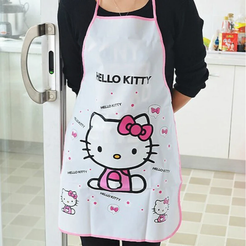 

Hello Kitty cartoon apron, long-sleeved waterproof and oil-proof, a must for kitchen chores, women's home baking apron