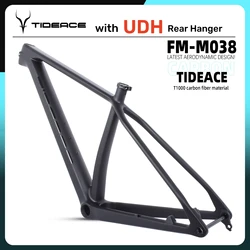 Tideace UDH Hanger XC 29er Full Carbon MTB Frame Max 34T 148mm Boost Hardtail Frames BB92 Mountain Bike Carbon Frame 29