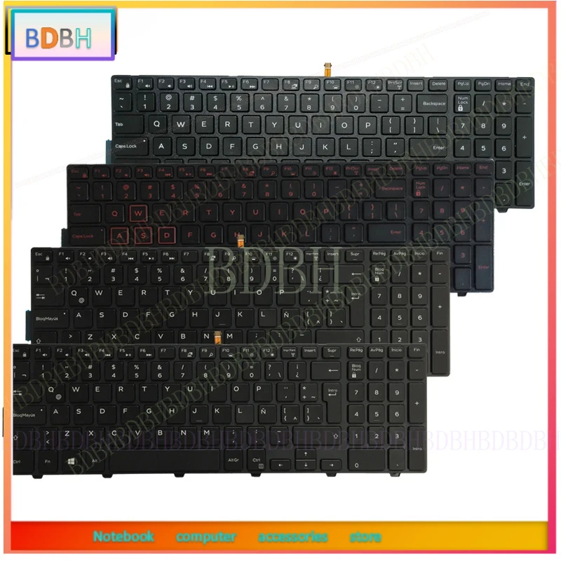 US/UK/Spanish SP/Czech CZ/Latin LA laptop keyboard FOR Dell Inspiron 15 5000 5758 5543 5548 5542 5552 5759 5551 5755 5555 5558