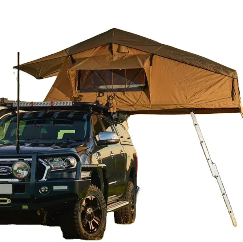 

2021 New 4x4 Car Accessories Outdoor Off-road Camping Canvas Roof Top Tent 5 Person for Camping