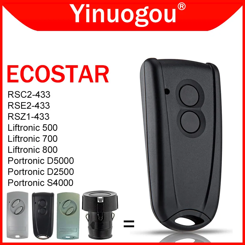 

ECOSTAR RSC2 RSE2 RSZ1 433 Garage Door Gate Remote Control 433MHz For ​Liftronic 500 700 800 D2500 D5000 S4000 Receiver Opener