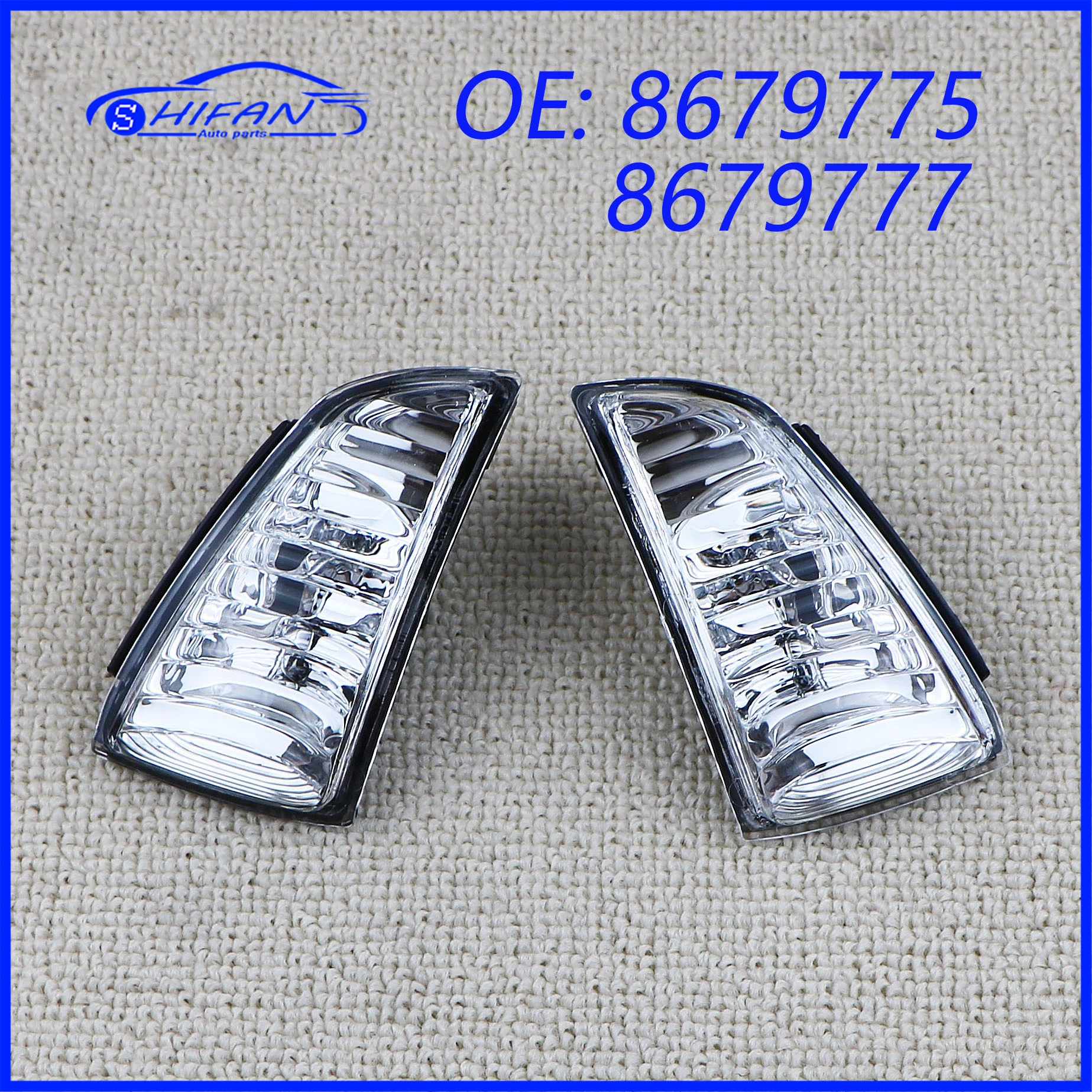 8679775 8679777 Car Rearview Mirror Indicator Lamp Turn Signal Light Without Bulb For Volvo C70 S40 V50 2004 2005 2006 2007