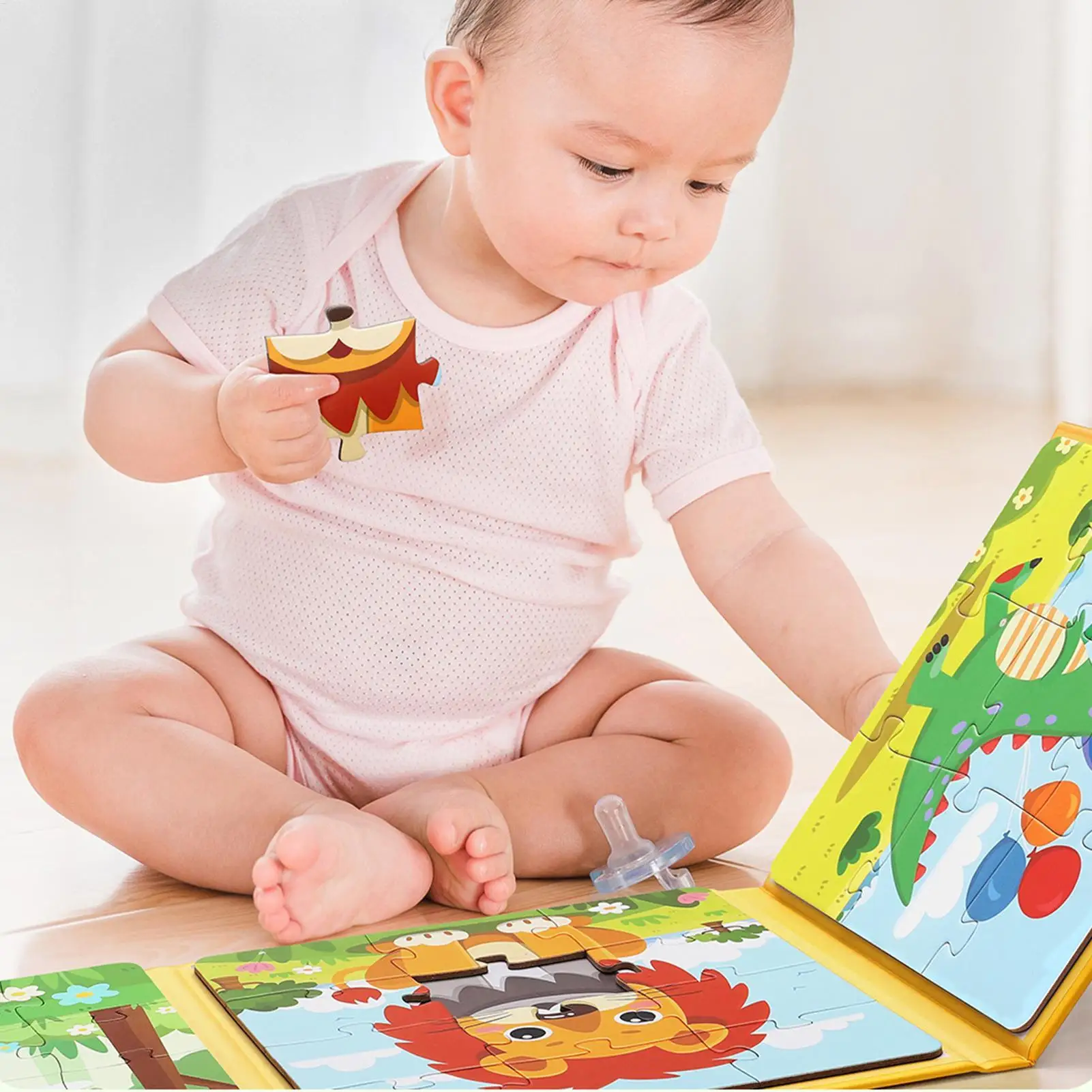 幼児向け磁気パズル ポータブル 就学前学習 旅行おもちゃ 教育学習 磁気旅行パズル 手と目の協調用