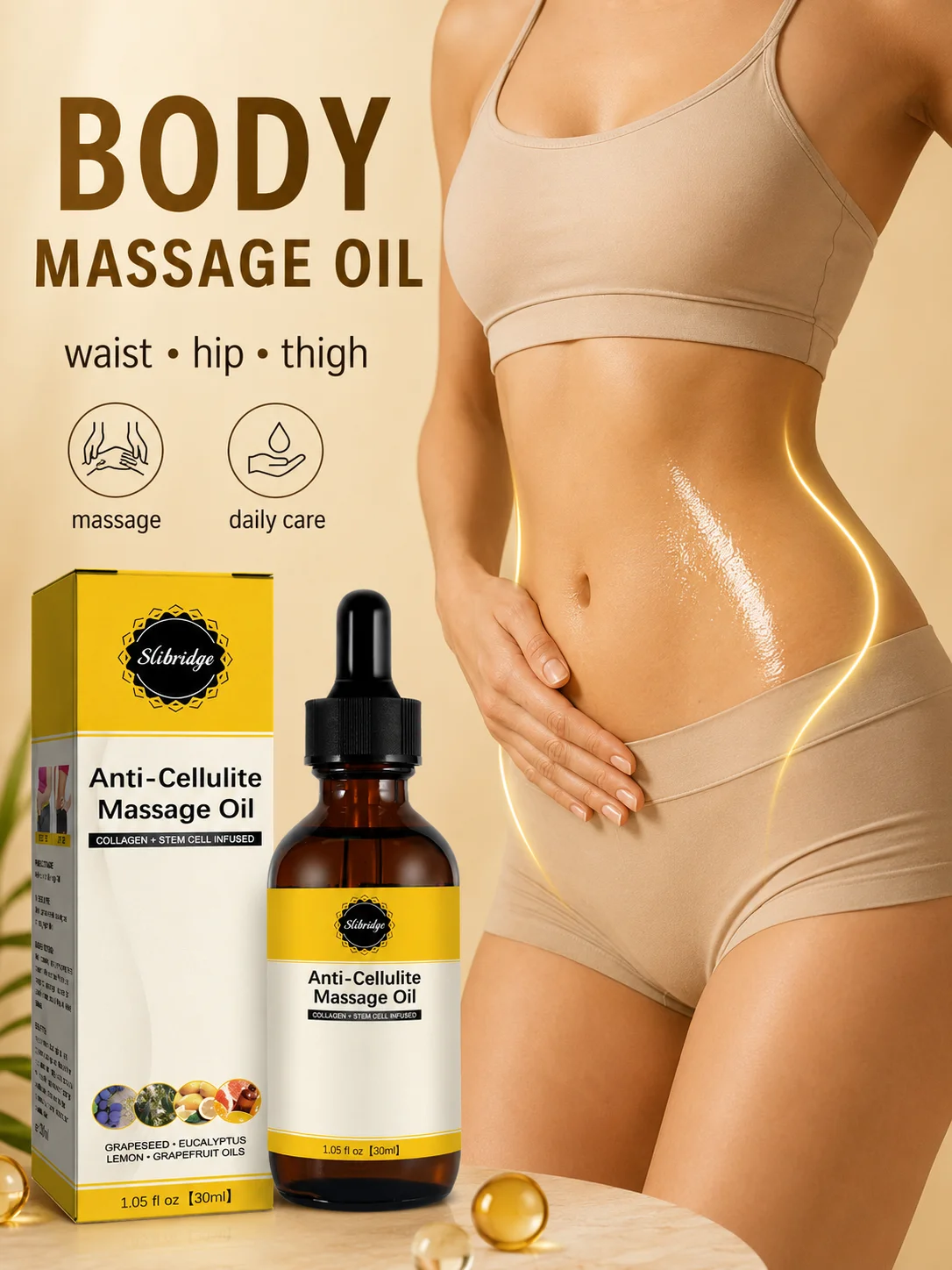 Slimming Essential Oil Weight Loss Body Shaping Firming Anti Cellulite Tightening Skin Full Body Massage Care for Women Men