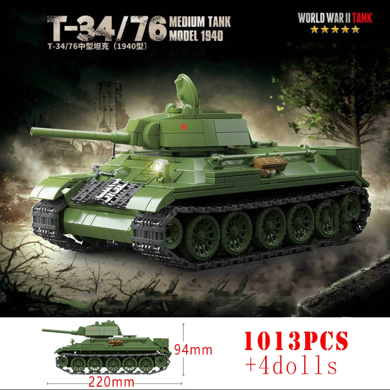 WW2 Militaire Klassieke Model Tijger Luipaard KV-1 KV-2 IS-2 Zware Tank Collectie Model Bouwstenen Bricks Speelgoed voor Jongens Geschenken