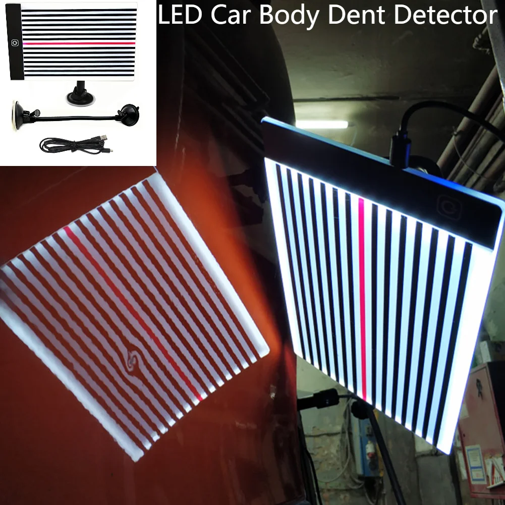 

Светодиодный отражатель, линия доски, детектор вмятин на кузове автомобиля, без покраски, удаление вмятин, проверка линии, светильник, аксессуары для ремонта автомобиля