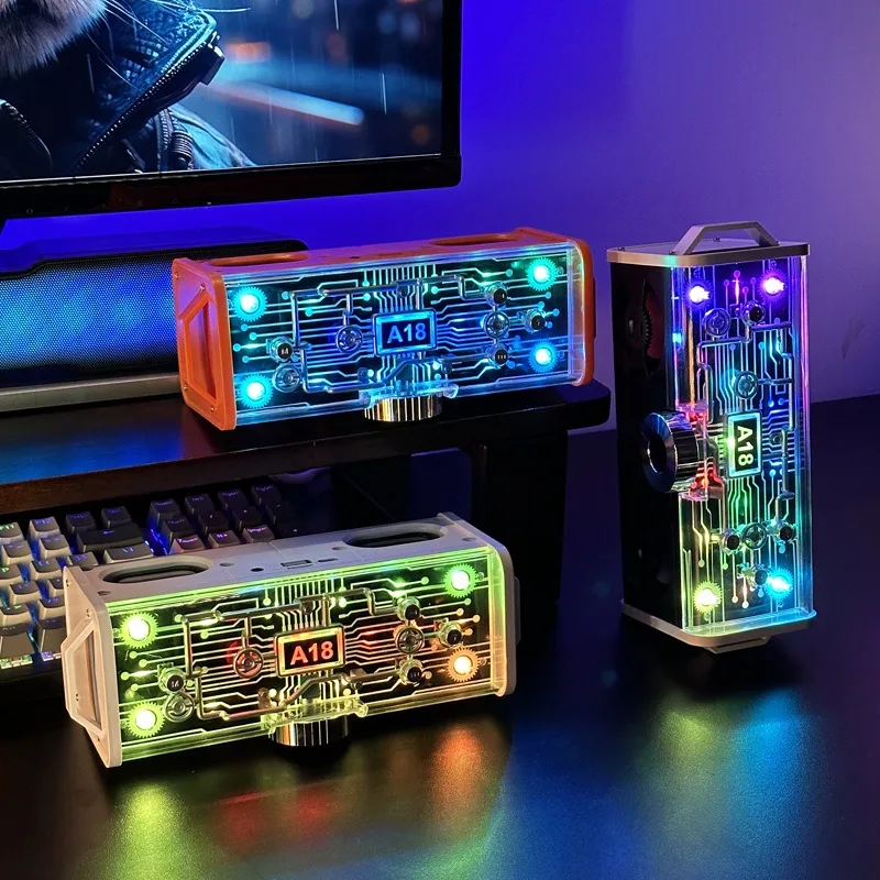 

Bluetooth-динамик Cool Mech с двумя динамиками и двойной диафрагмой, низкоклассный усилитель — игровая красочная аудиосистема для eSports