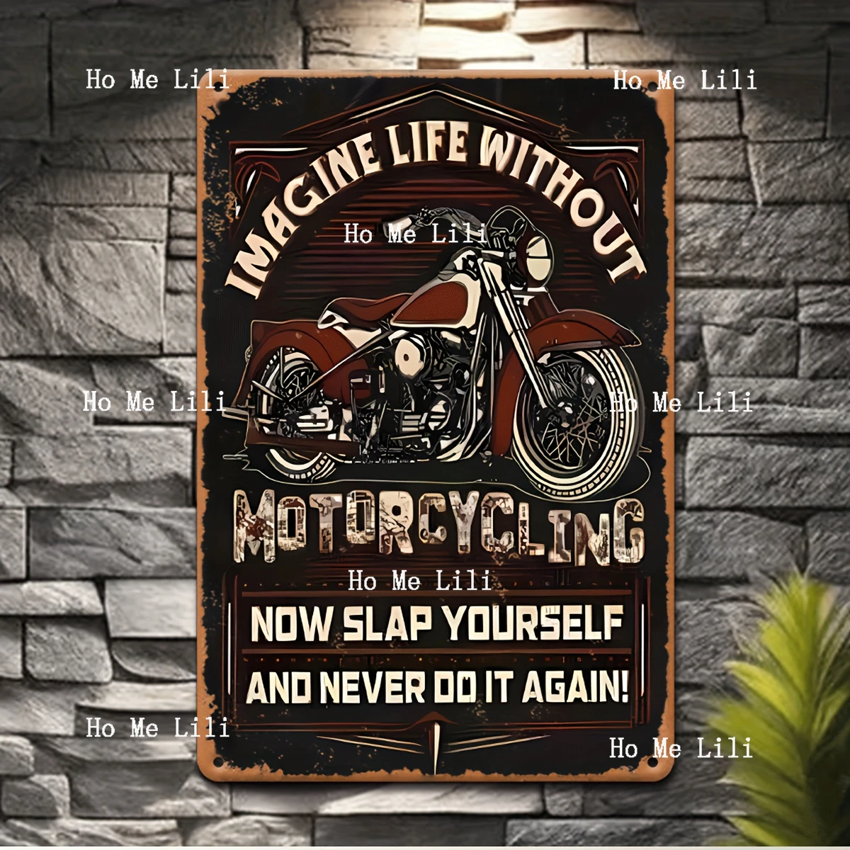 Humorous And Funny Motorbike Metal Tin Sign Vintage Yard Art Decoration Best Gift For Motorbike Lovers