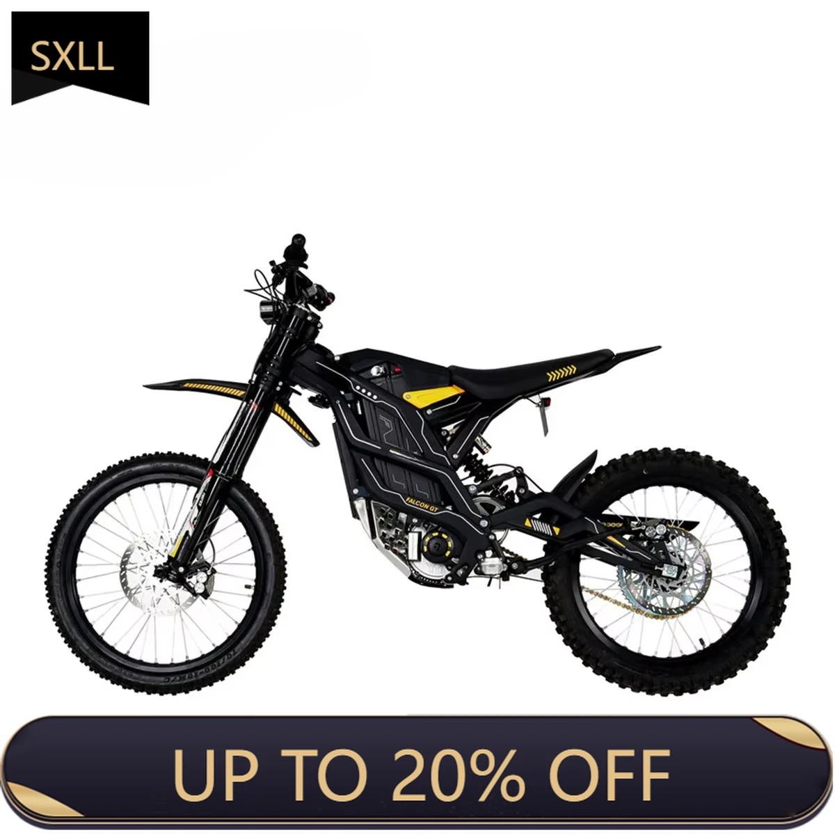 

Электрический внедорожник SXLL In Shock 79bike Falcon GT, 72В 40Ач, мощный двигатель 16.8 кВт, батарея на 120 км.